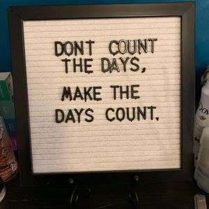 Black and White Felt Letter board